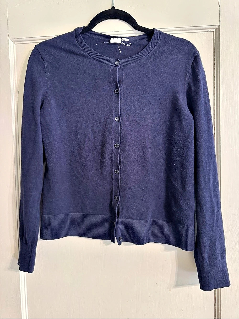 Gap Blue Button-Front Cardigan